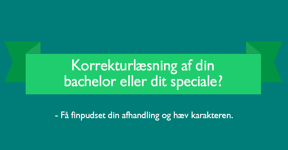 Speciale til korrekturlæsning hos Studiekorrektur