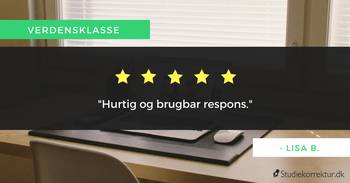 Billig korrekturlæsning speciale